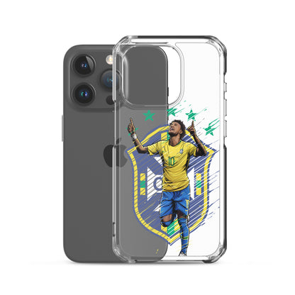 Neymar Brazil Logo iPhone Clear Case - The 90+ Minute