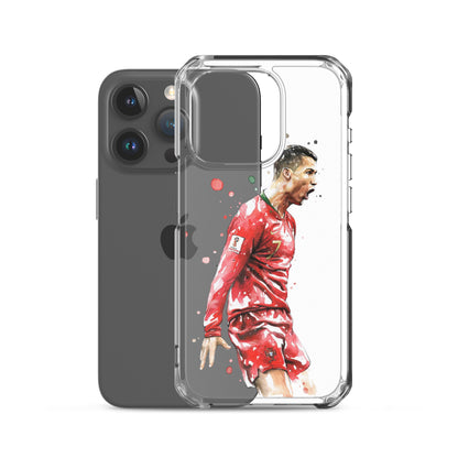 Ronaldo Portugal Celebration Vintage Clear Case for iPhone®