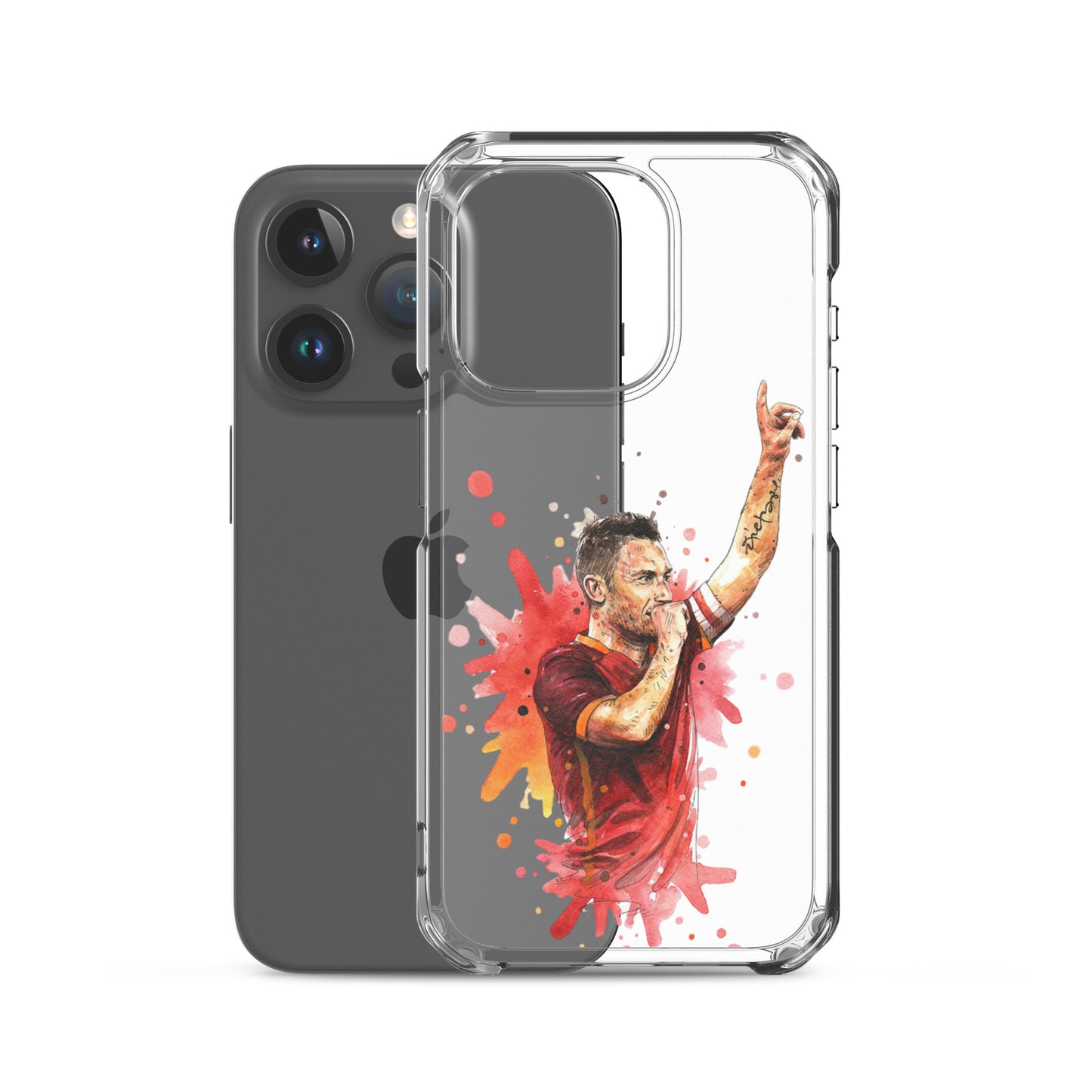 AS Roma Totti Eterno Vintage Clear Case for iPhone®