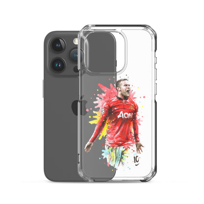Manchester United Wayne Rooney Vintage Clear Case for iPhone®