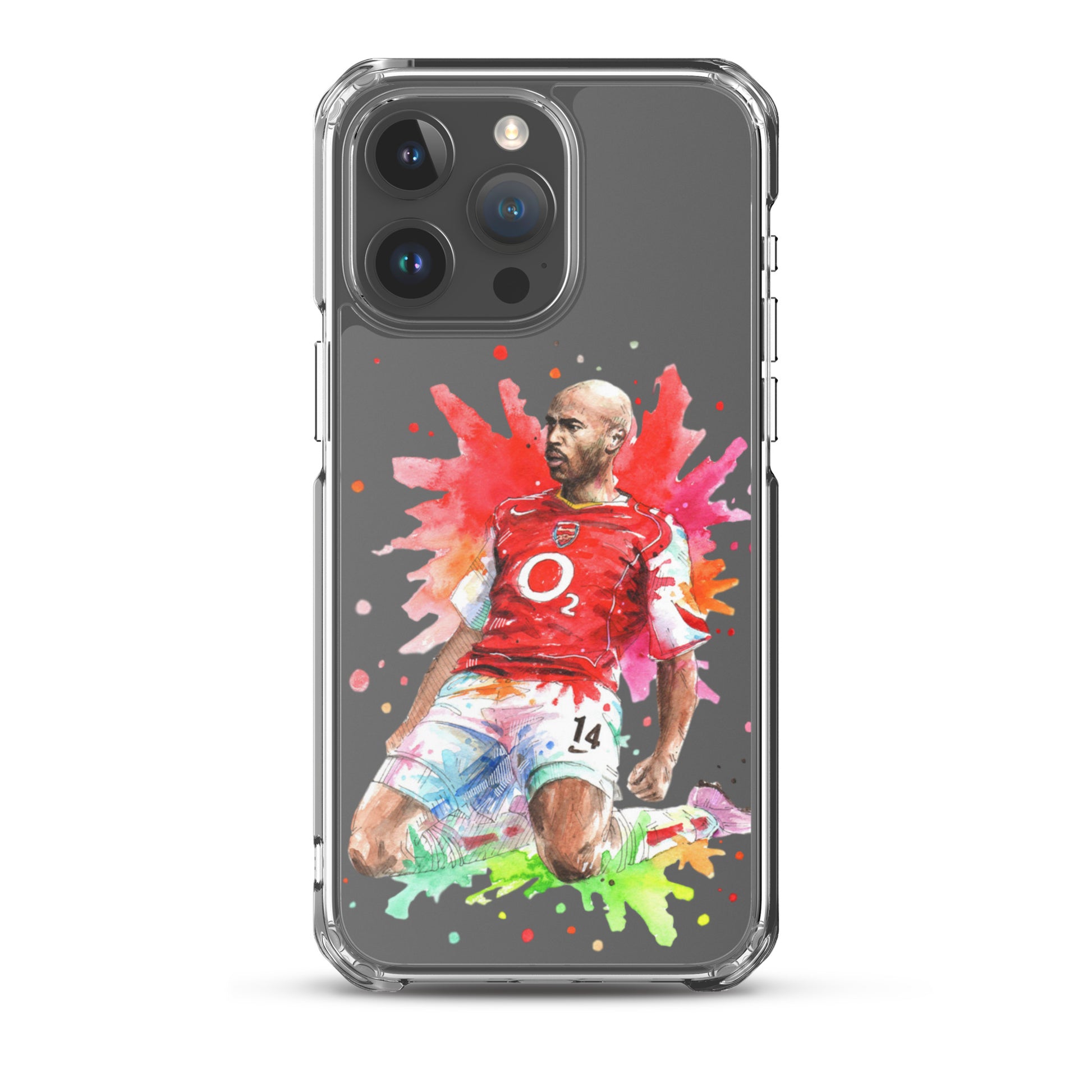 Arsenal Thierry Henry Vintage Clear Case for iPhone® - The 90+ Minute
