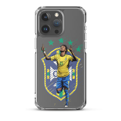Neymar Brazil Logo iPhone Clear Case - The 90+ Minute