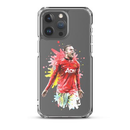 Manchester United Wayne Rooney Vintage Clear Case for iPhone®