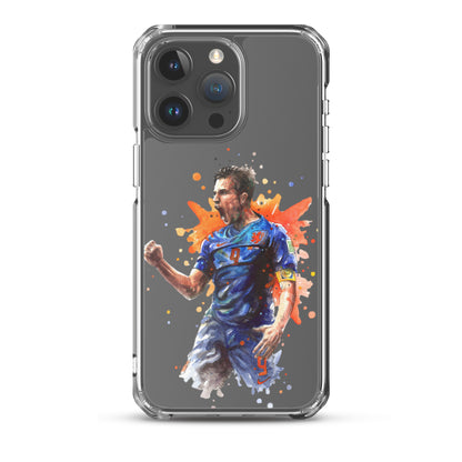 Netherlands Van Persie Vintage Clear Case for iPhone®