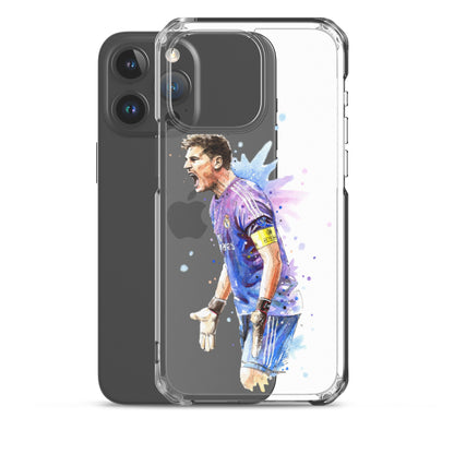 Real Madrid Legend Casillas Vintage Clear Case for iPhone® - The 90+ Minute