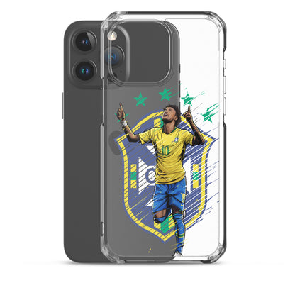 Neymar Brazil Logo iPhone Clear Case - The 90+ Minute