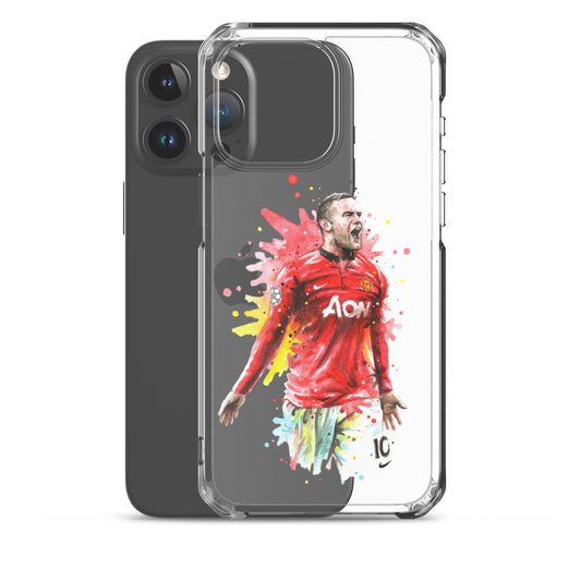 Manchester United Wayne Rooney Vintage Clear Case for iPhone®