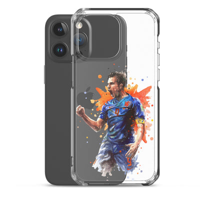 Netherlands Van Persie Vintage Clear Case for iPhone®