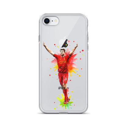 Liverpool Steven Gerrard Vintage Clear Case for iPhone® - The 90+ Minute