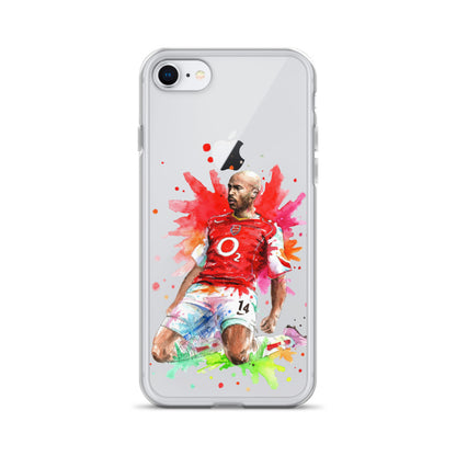 Arsenal Thierry Henry Vintage Clear Case for iPhone® - The 90+ Minute