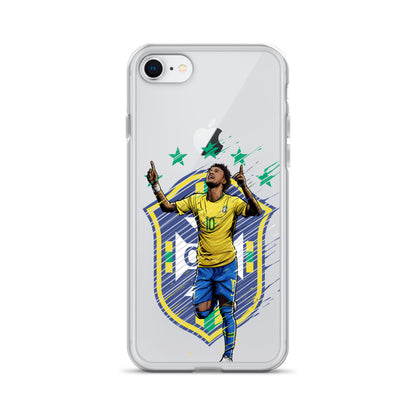 Neymar Brazil Logo iPhone Clear Case - The 90+ Minute