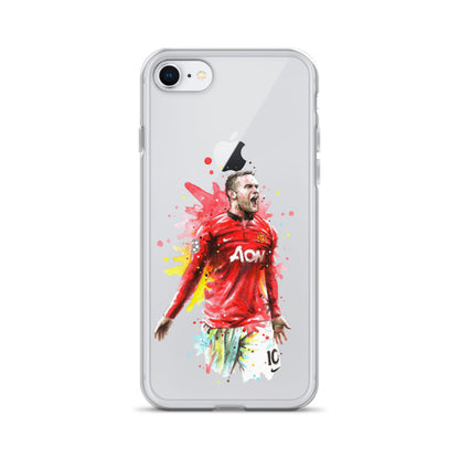 Manchester United Wayne Rooney Vintage Clear Case for iPhone®
