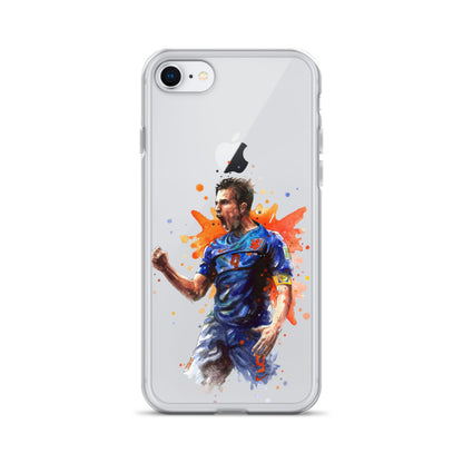 Netherlands Van Persie Vintage Clear Case for iPhone®