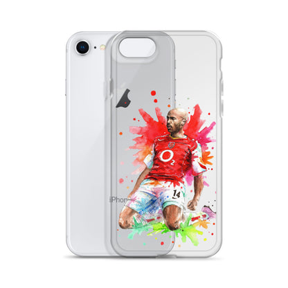 Arsenal Thierry Henry Vintage Clear Case for iPhone® - The 90+ Minute