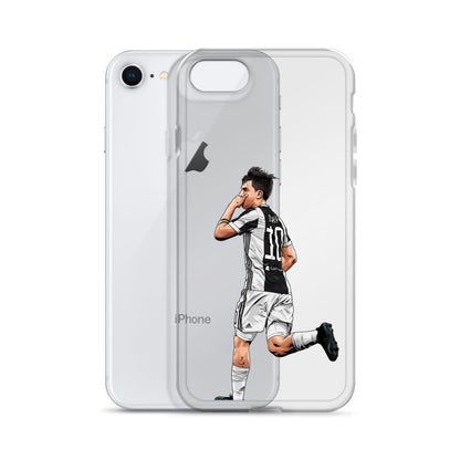 Dybala Mask Juve Clear Case for iPhone®