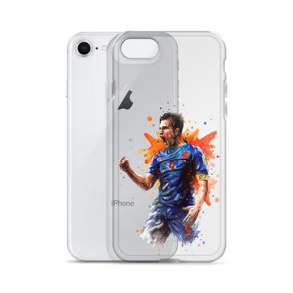 Netherlands Van Persie Vintage Clear Case for iPhone®