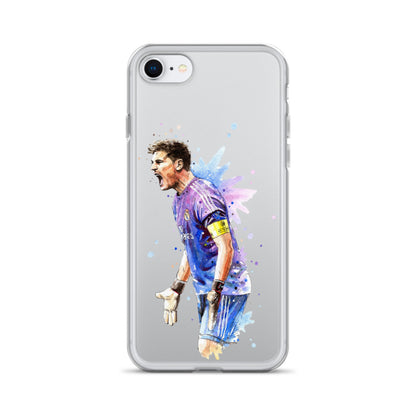 Real Madrid Legend Casillas Vintage Clear Case for iPhone® - The 90+ Minute
