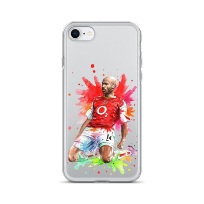 Arsenal Thierry Henry Vintage Clear Case for iPhone® - The 90+ Minute