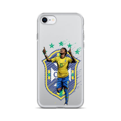 Neymar Brazil Logo iPhone Clear Case - The 90+ Minute