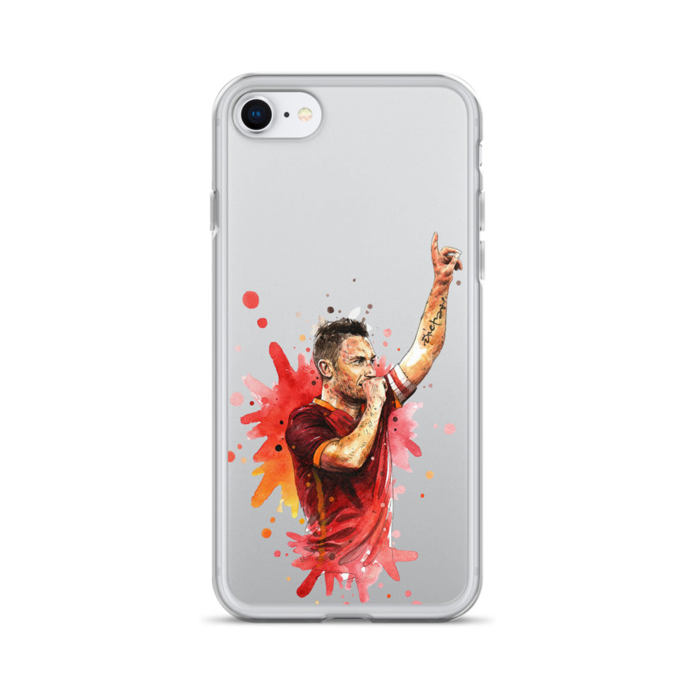 AS Roma Totti Eterno Vintage Clear Case for iPhone®