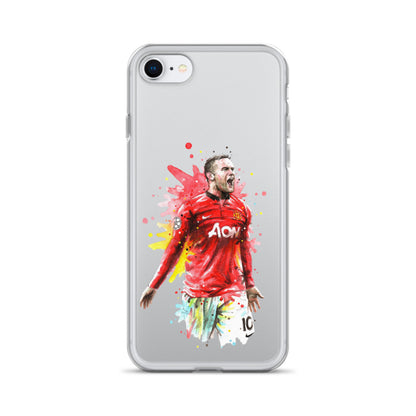 Manchester United Wayne Rooney Vintage Clear Case for iPhone®