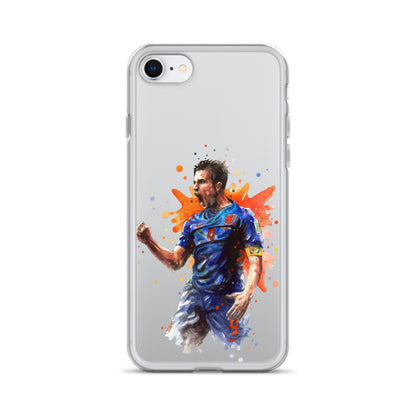 Netherlands Van Persie Vintage Clear Case for iPhone®