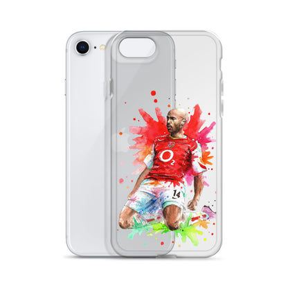 Arsenal Thierry Henry Vintage Clear Case for iPhone® - The 90+ Minute