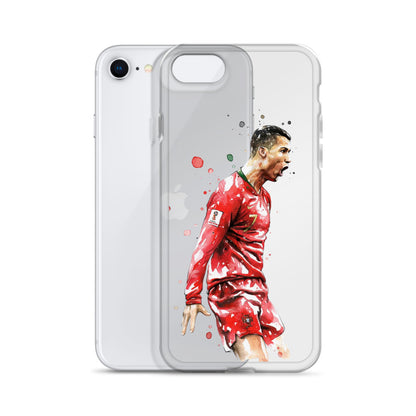 Ronaldo Portugal Celebration Vintage Clear Case for iPhone®