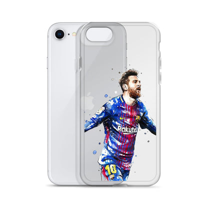 Lionel Messi Barca Vintage Clear Case for iPhone®