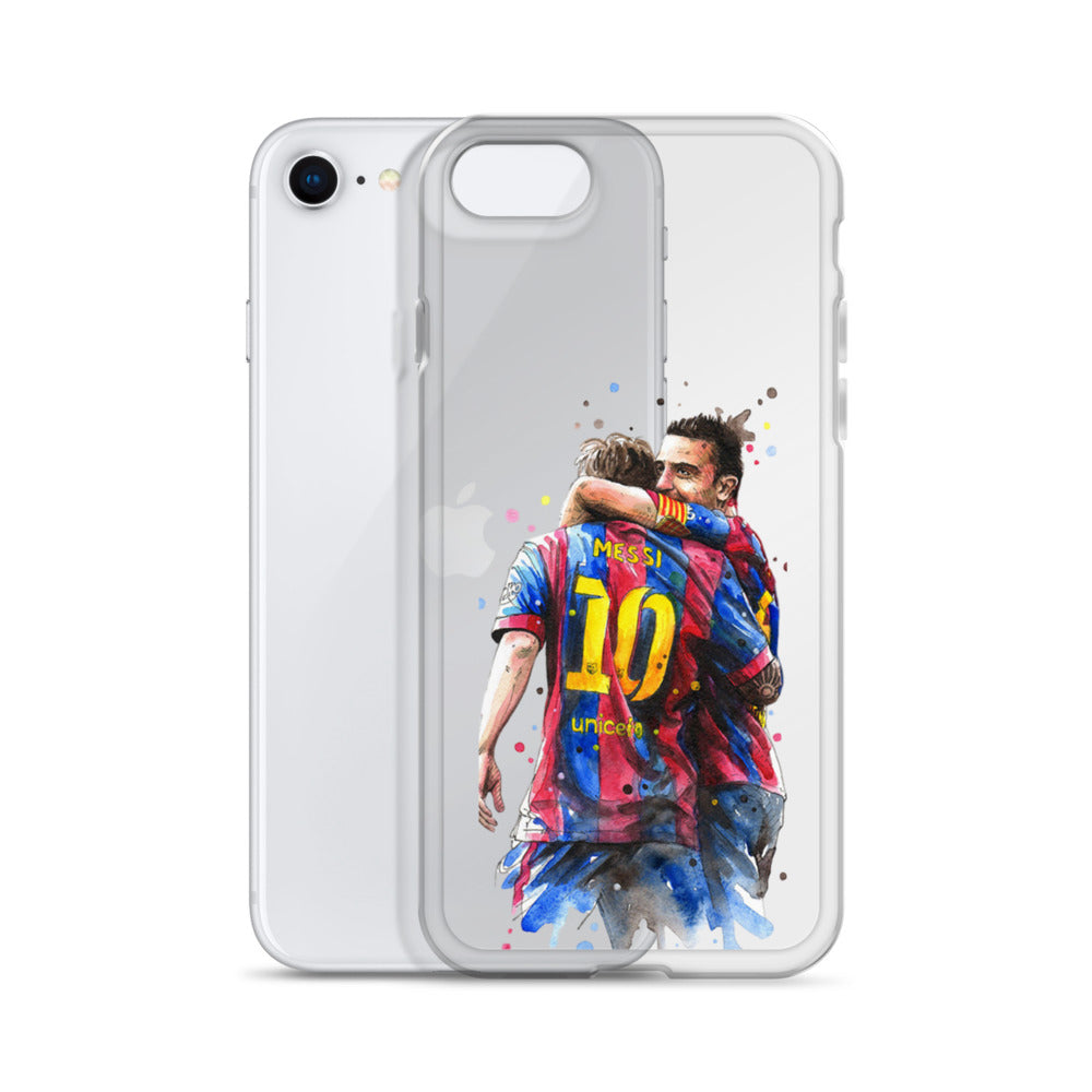 Messi & Xavi Barcelona days Clear Case for iPhone®