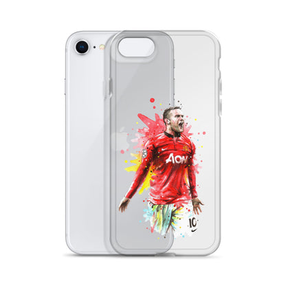 Manchester United Wayne Rooney Vintage Clear Case for iPhone®
