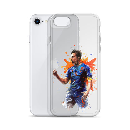 Netherlands Van Persie Vintage Clear Case for iPhone®