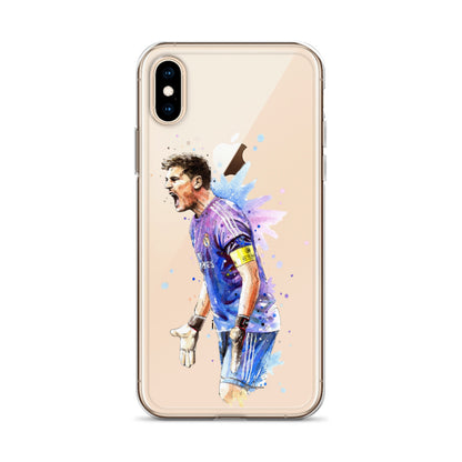 Real Madrid Legend Casillas Vintage Clear Case for iPhone® - The 90+ Minute
