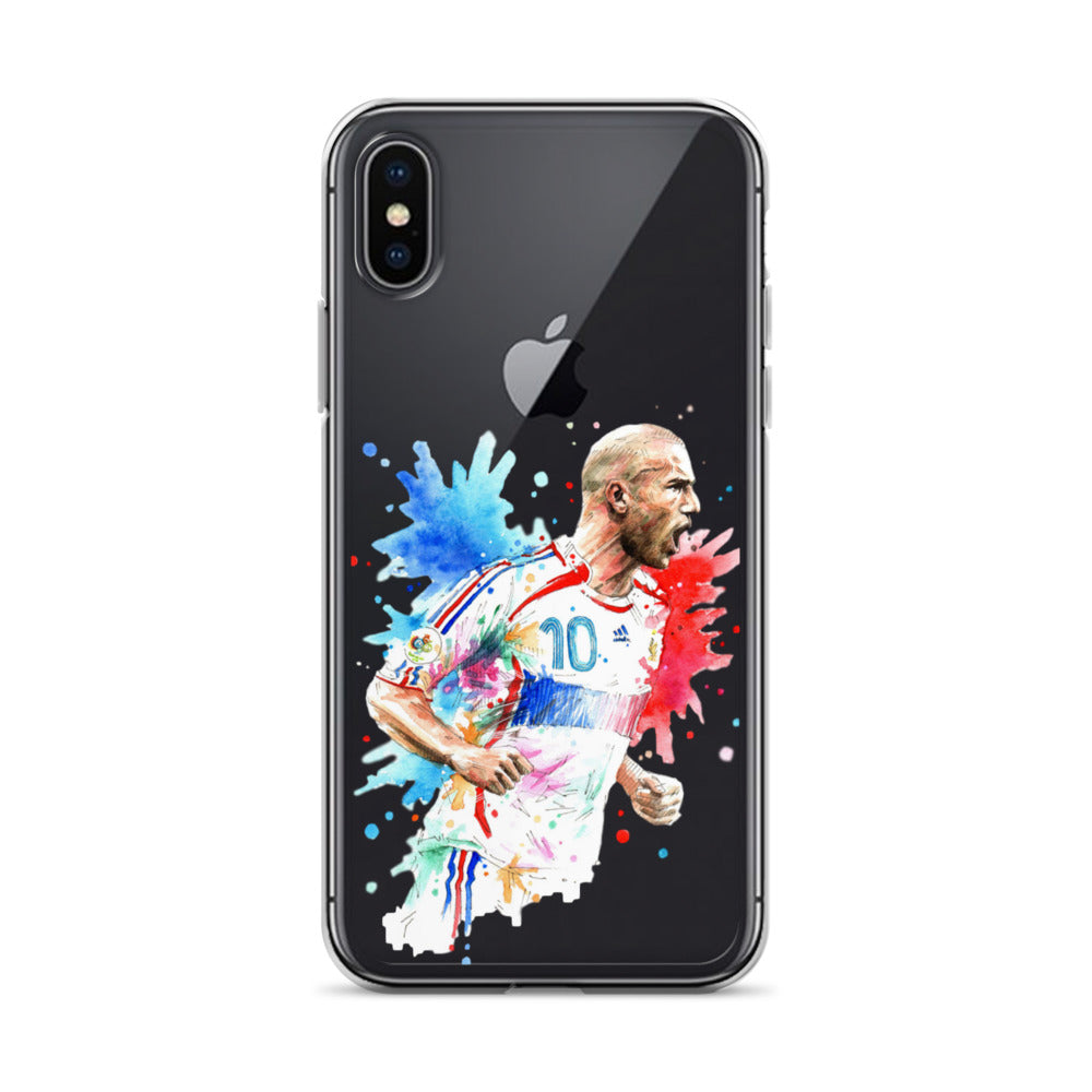 France Zinadine Zidane "Zizou" Vintage Clear Case for iPhone® - The 90+ Minute