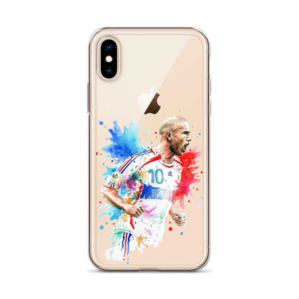 France Zinadine Zidane "Zizou" Vintage Clear Case for iPhone® - The 90+ Minute