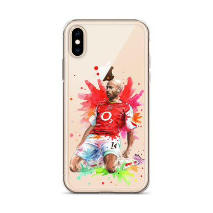 Arsenal Thierry Henry Vintage Clear Case for iPhone® - The 90+ Minute