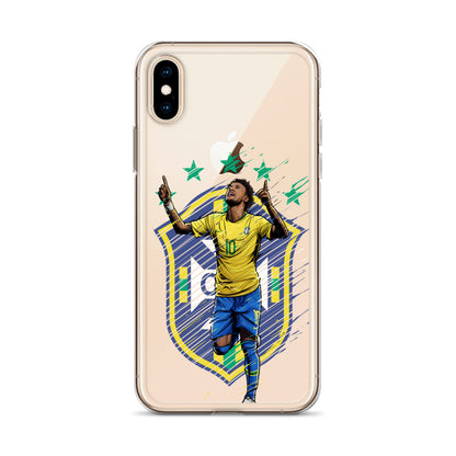 Neymar Brazil Logo iPhone Clear Case - The 90+ Minute