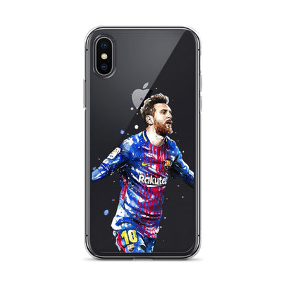 Lionel Messi Barca Vintage Clear Case for iPhone®