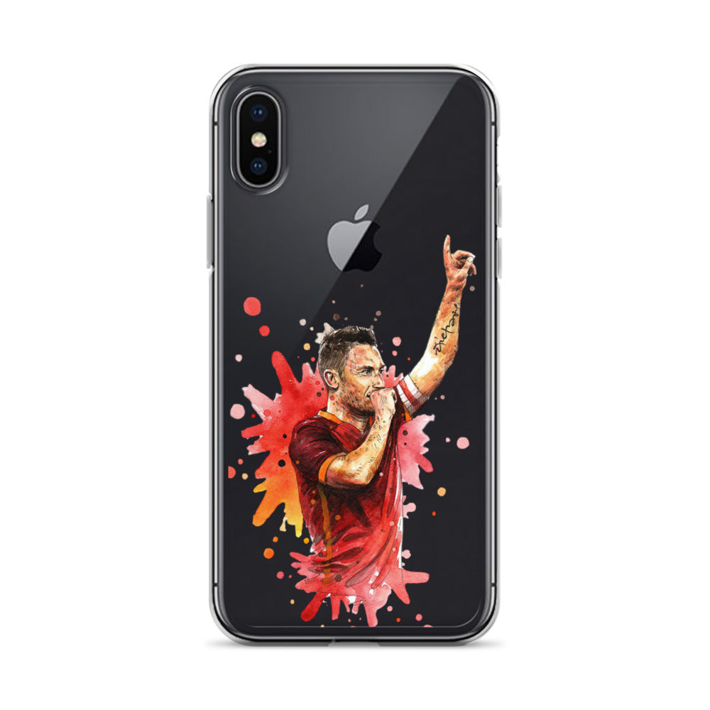 AS Roma Totti Eterno Vintage Clear Case for iPhone®