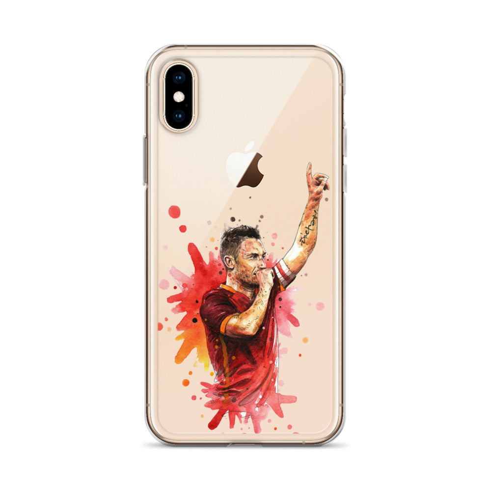 AS Roma Totti Eterno Vintage Clear Case for iPhone®