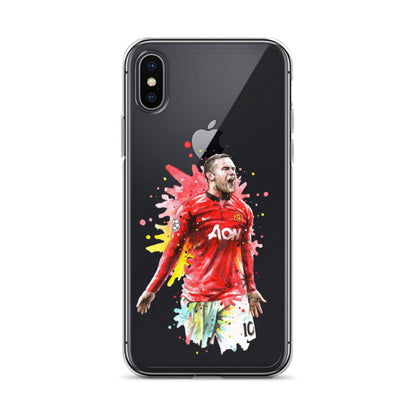 Manchester United Wayne Rooney Vintage Clear Case for iPhone®