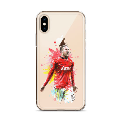 Manchester United Wayne Rooney Vintage Clear Case for iPhone®