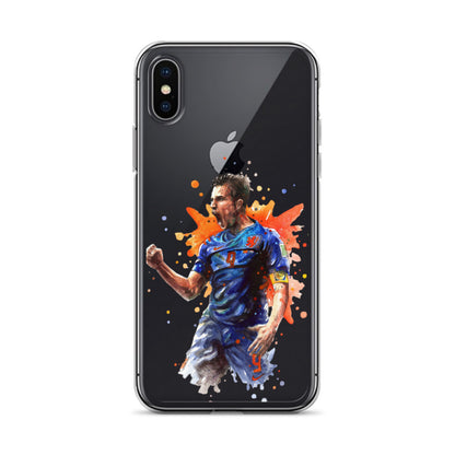 Netherlands Van Persie Vintage Clear Case for iPhone®