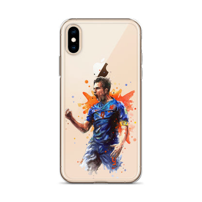Netherlands Van Persie Vintage Clear Case for iPhone®