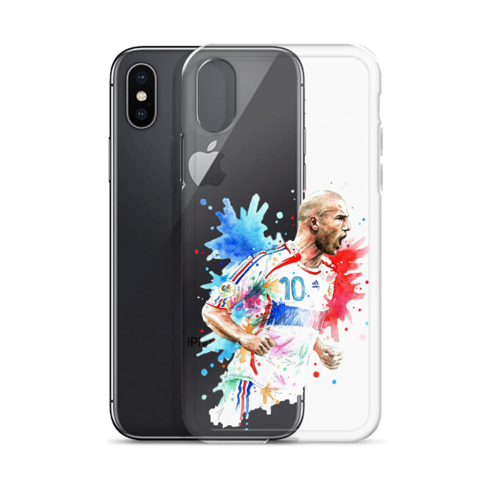 France Zinadine Zidane "Zizou" Vintage Clear Case for iPhone® - The 90+ Minute