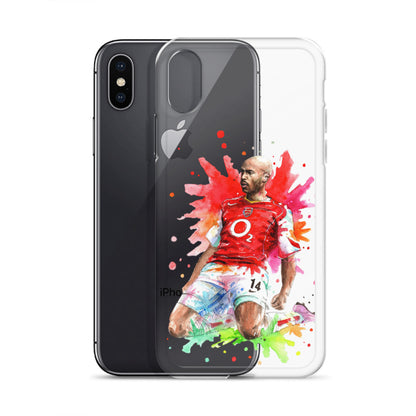 Arsenal Thierry Henry Vintage Clear Case for iPhone® - The 90+ Minute