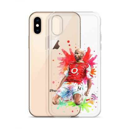 Arsenal Thierry Henry Vintage Clear Case for iPhone® - The 90+ Minute