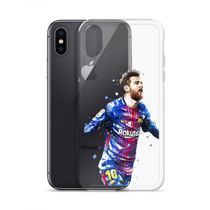 Lionel Messi Barca Vintage Clear Case for iPhone®