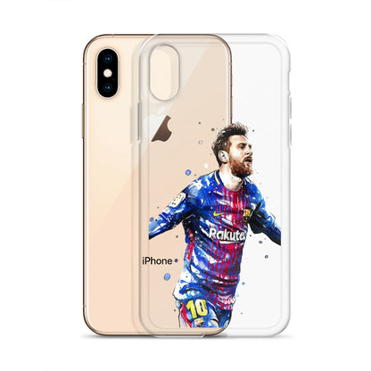 Lionel Messi Barca Vintage Clear Case for iPhone®