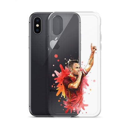 AS Roma Totti Eterno Vintage Clear Case for iPhone®